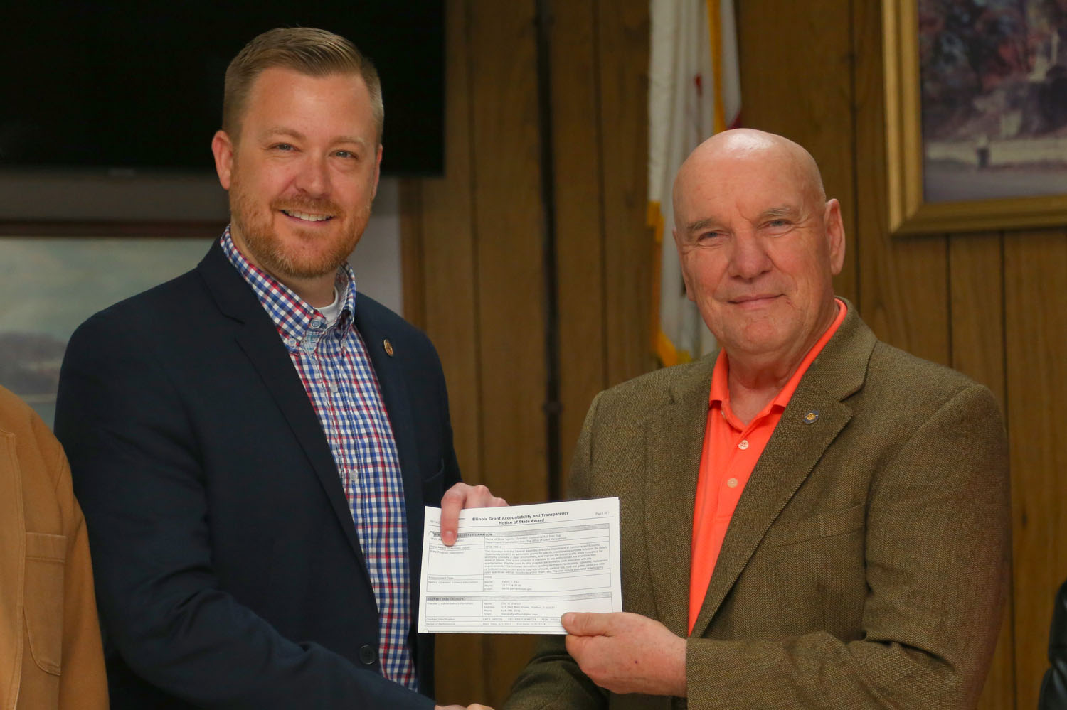 Davidsmeyer visits Grafton, is thanked for going to bat for funding - Vimarsana News