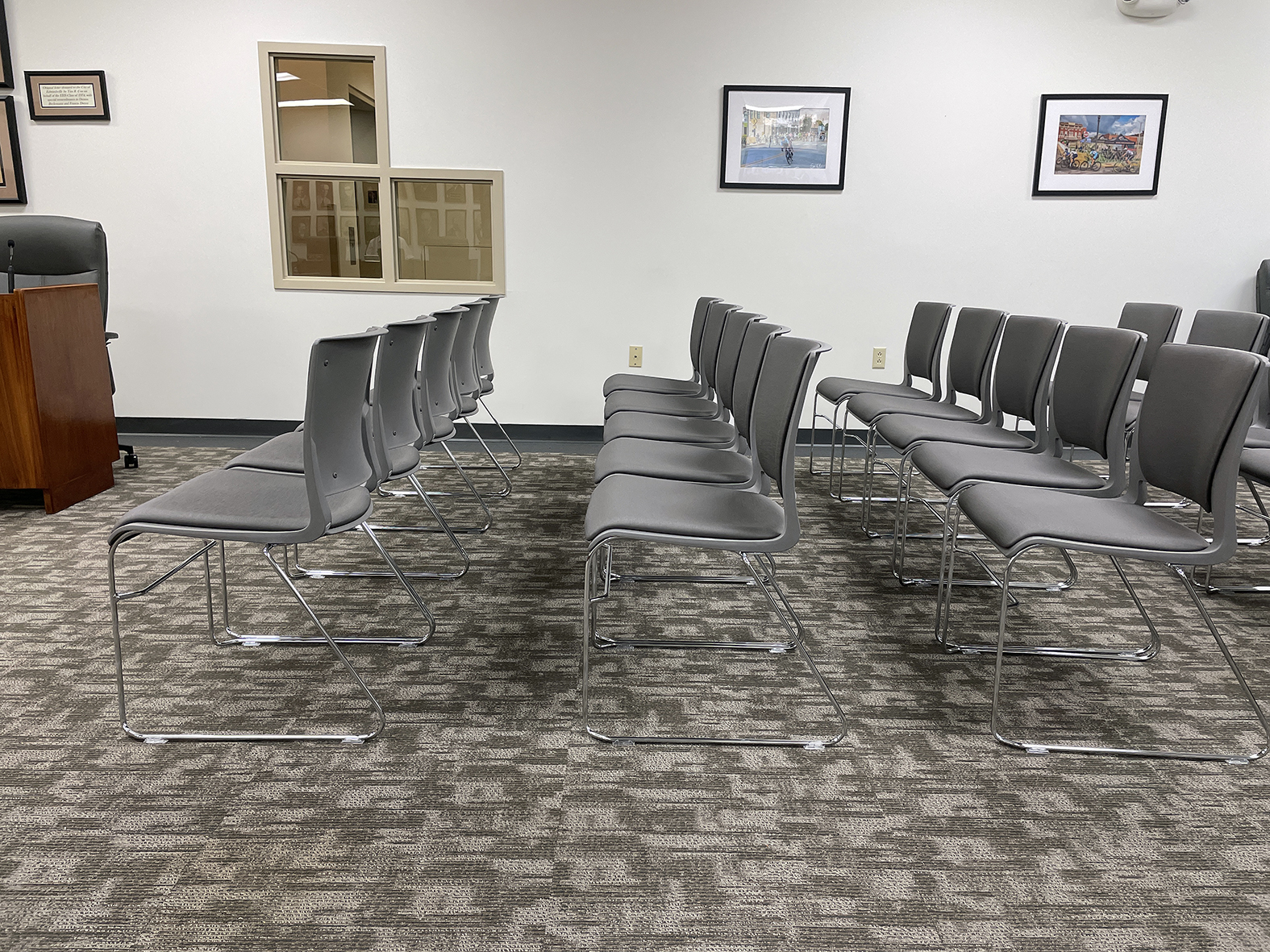 Edwardsville City Hall received new chairs in council chamber