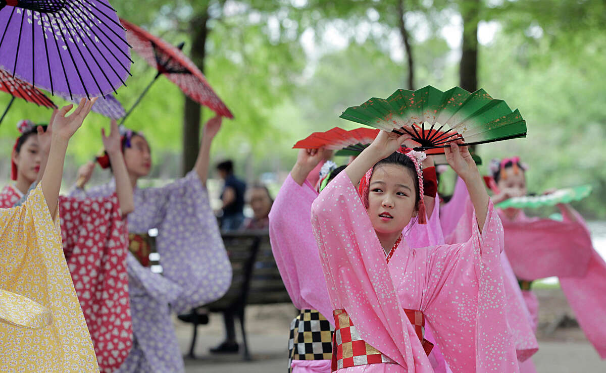 A Sakura Sakura performance during the Japan Festival Houston at Hermann Park.