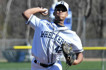 CT high school title game between Staples, Warde includes top pitchers