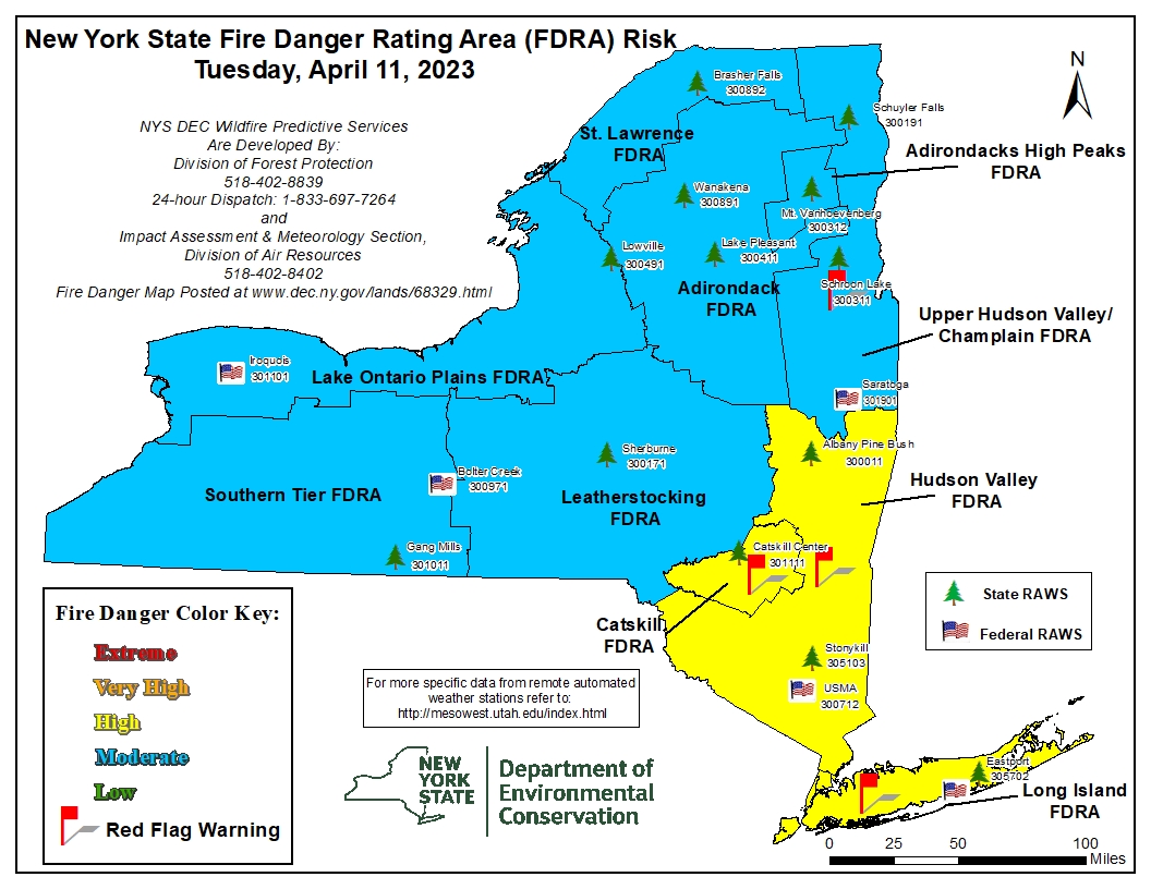 Hudson Valley, parts of Capital Region at risk for brush fires - Vimarsana News