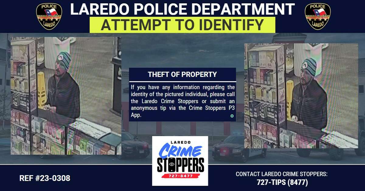 Laredo PD is asking for community help identifying the following subject in relation to a theft from a local convenience store. 