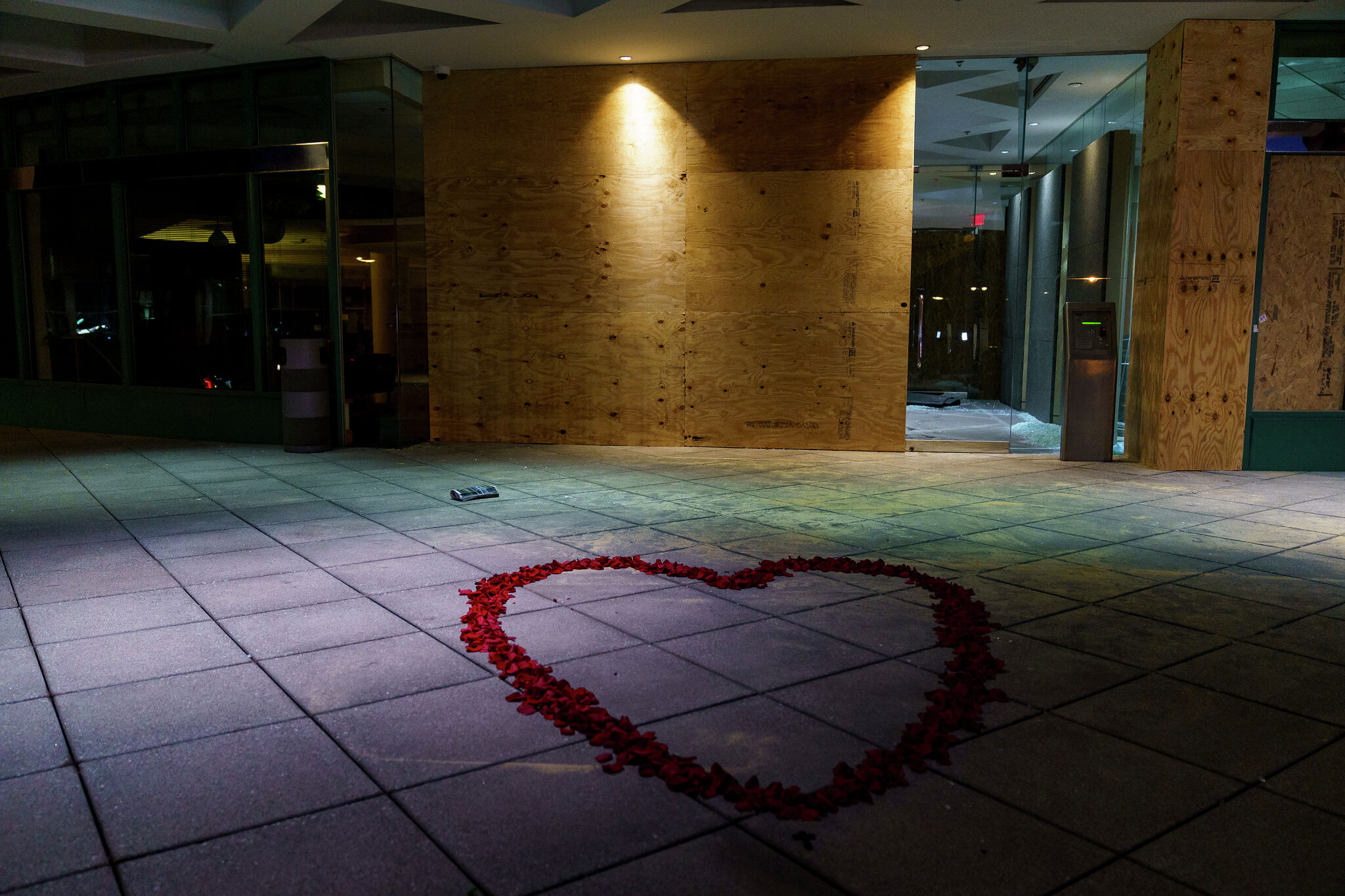 Old National Memorial for Louisville Mass Shooting. While we all