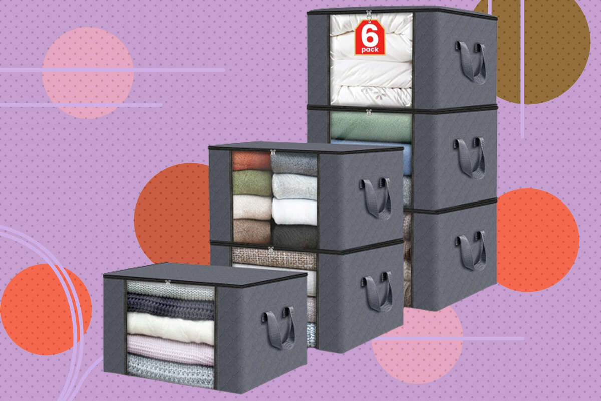 You can get 6 stackable storage totes for under 25 at Amazon today