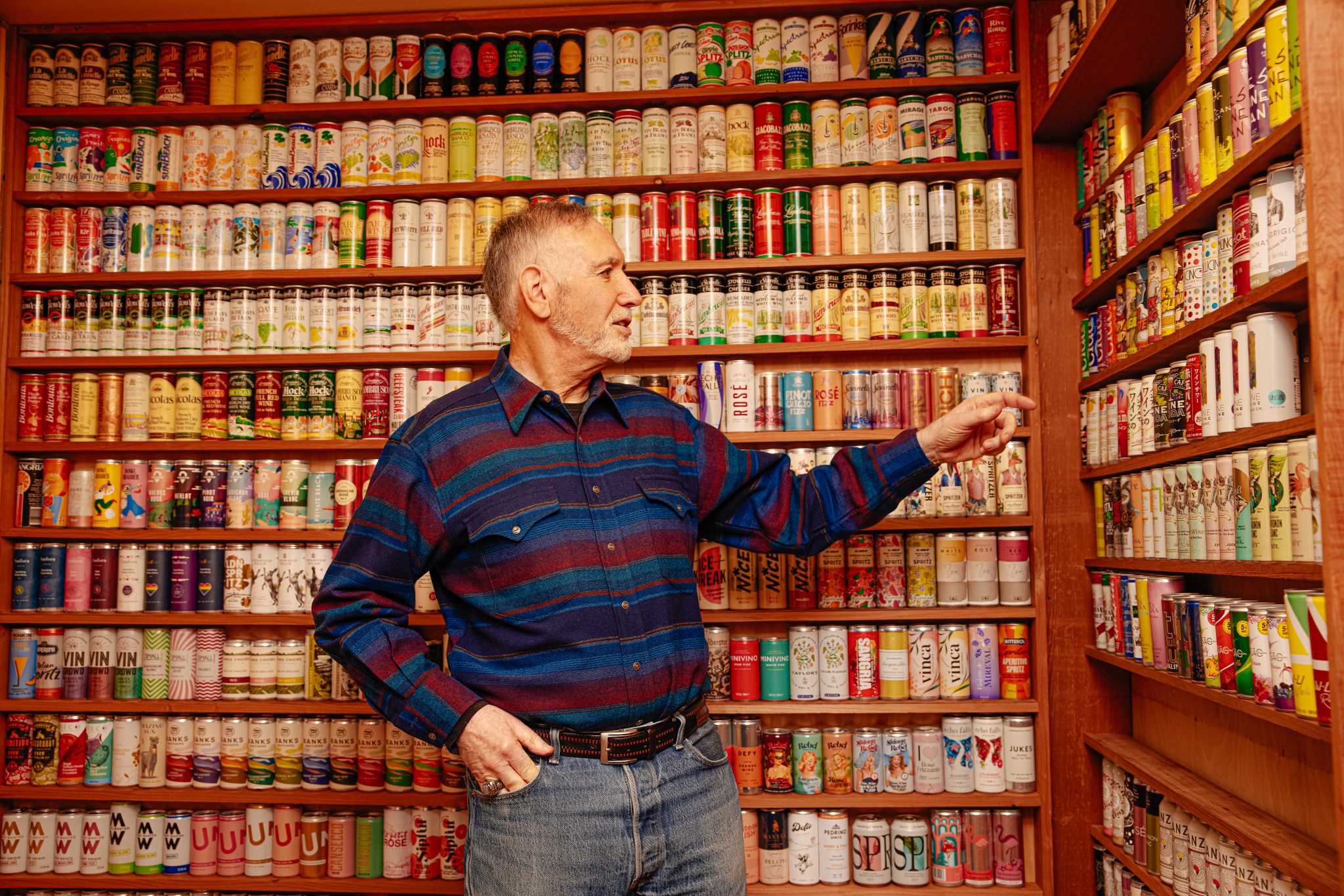 The world’s largest collection of canned wines is hidden in a basement