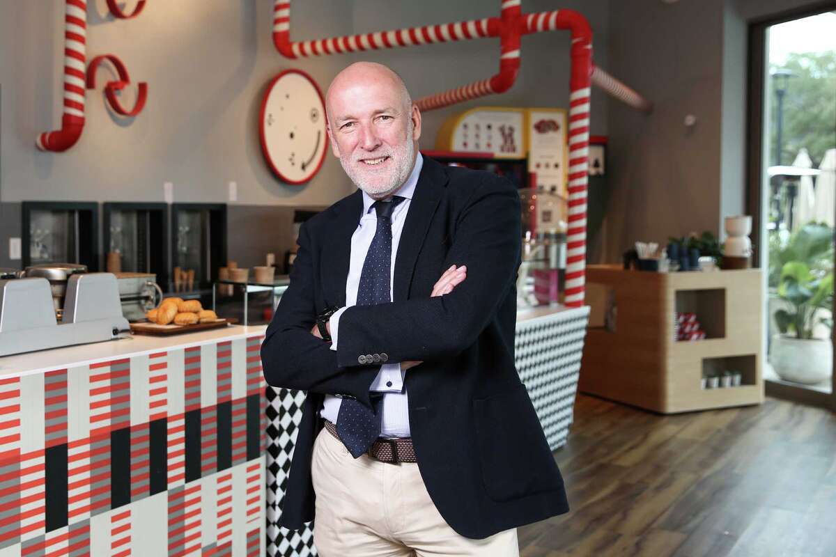 Tricon Energy CEO Ignacio Torras poses for a photograph at Rocambolesc, his most recent restaurant venture, Wednesday, May 25, 2022, at Uptown in Houston.