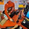 Robbery suspect involved in an armed robbery at the Shell Food Mart and shot the clerk