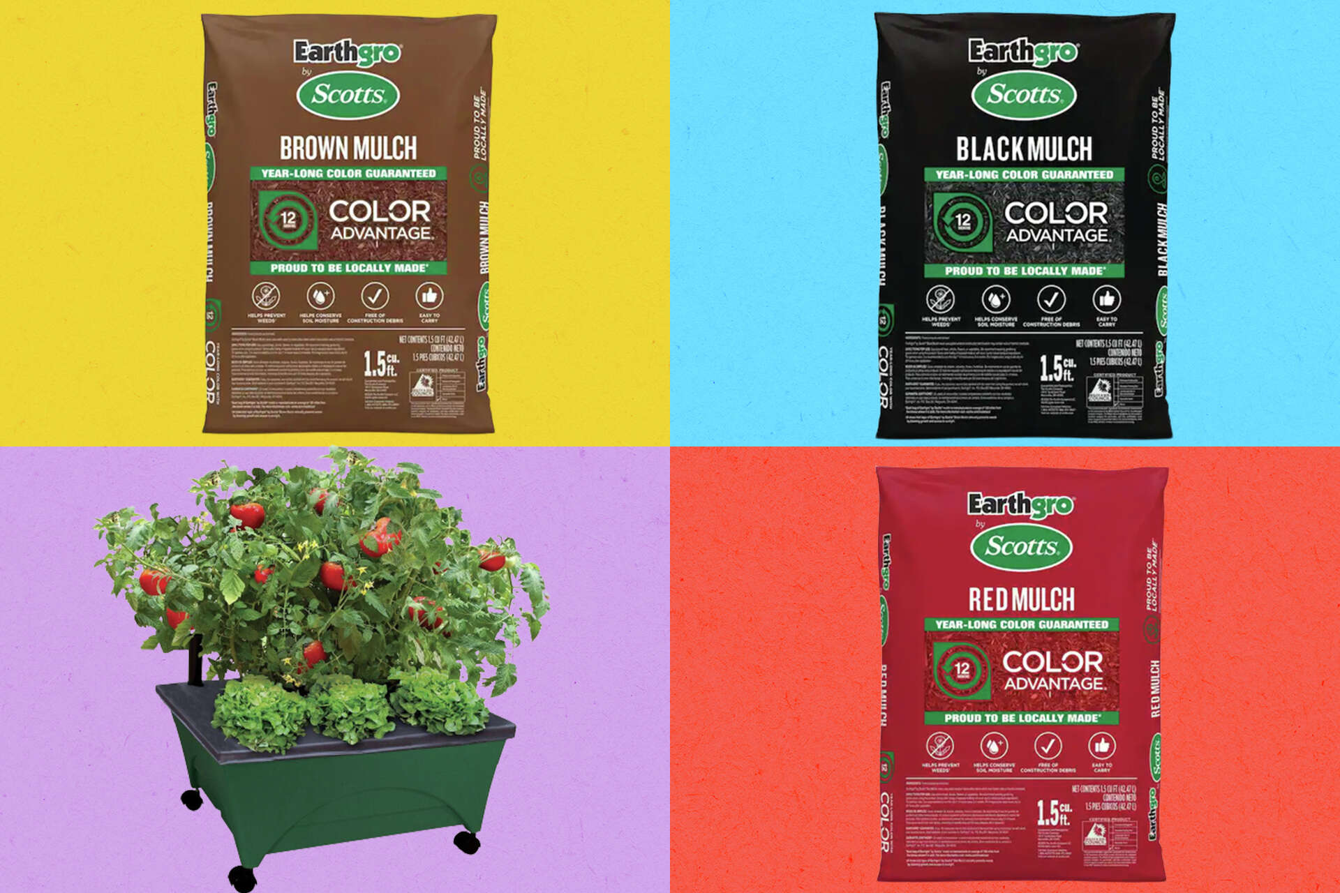 The Home Depot has mulch on sale for as little as 2 per bag