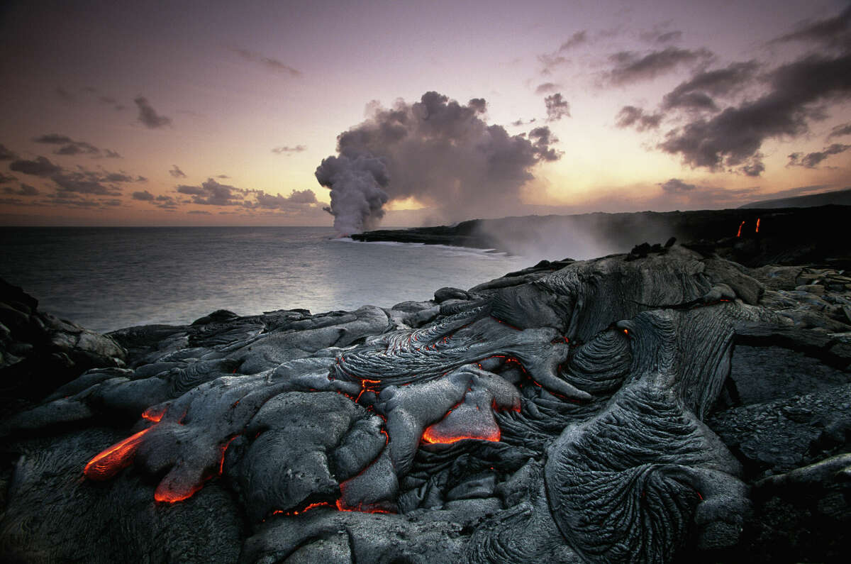 Kilauea erupting at Volcanoes National Park