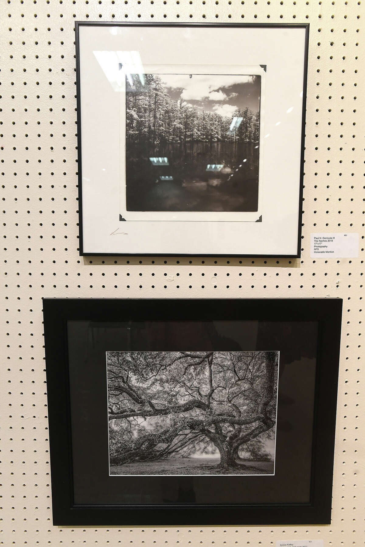 A variety of styles, techniques and subject matter comprise this year's Neches River Festival art exhibit, which opens April 16 and runs through May 30 at the Beaumont Art League. Photo made Friday, April 14, 2023 Kim Brent/Beaumont Enterprise