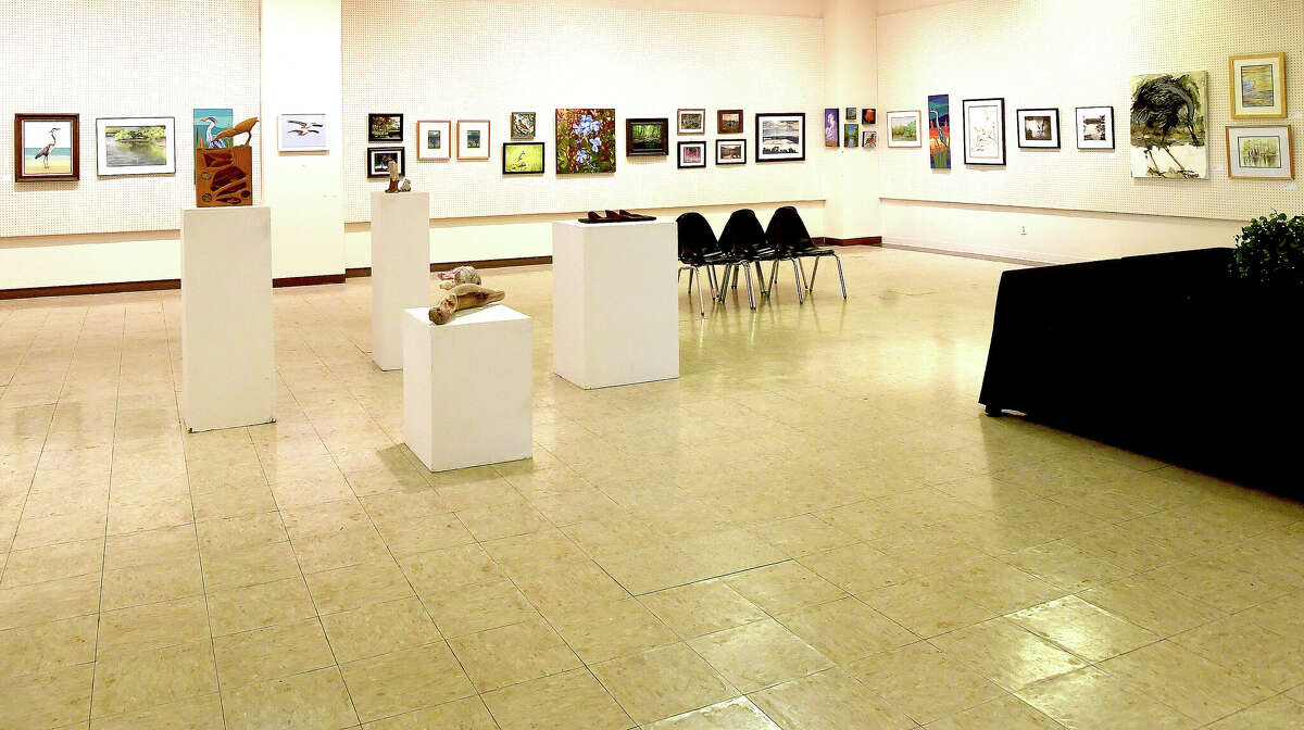 A variety of styles, techniques and subject matter comprise this year's Neches River Festival art exhibit, which opens April 16 and runs through May 30 at the Beaumont Art League. Photo made Friday, April 14, 2023 Kim Brent/Beaumont Enterprise