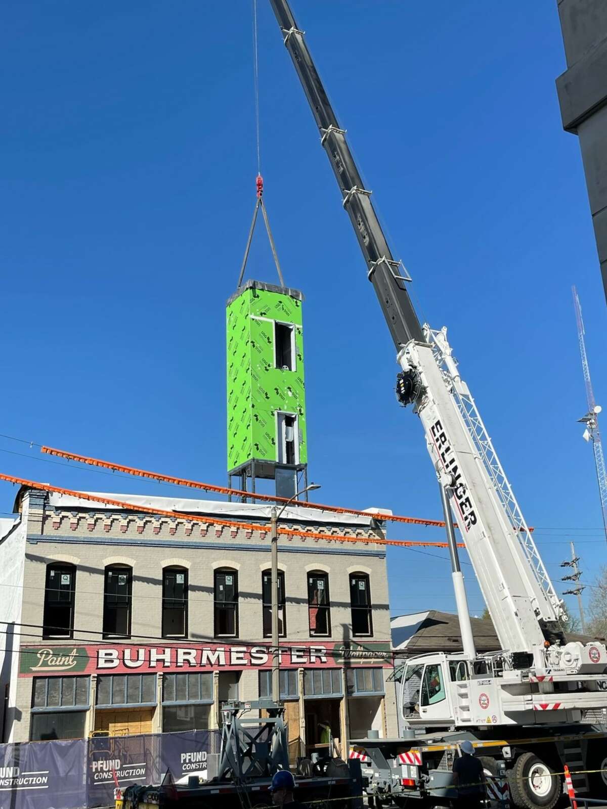 New elevator installed for Ink House addition in downtown Edwardsville