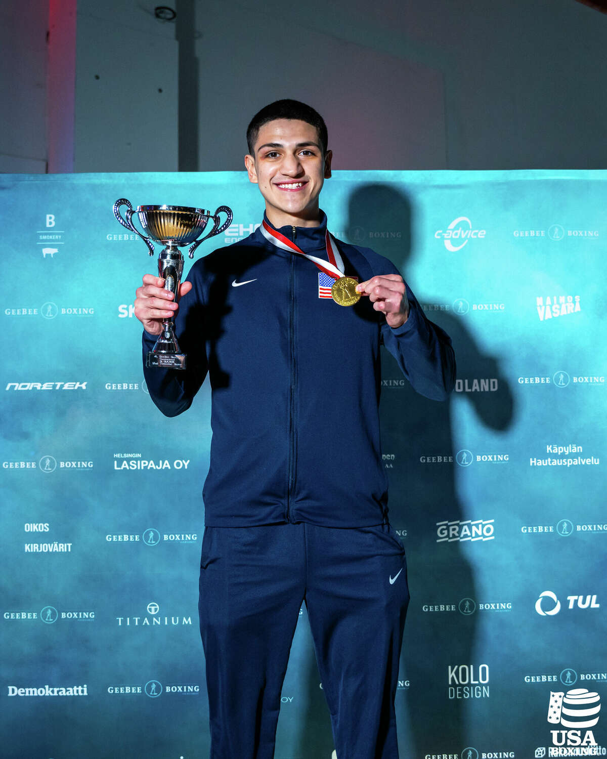 Laredo's Emilio Garcia won an international championship with USA Boxing on Sunday, April 16 earning the gold medal at the 41st annual GeeBee Tournament in Helsinki, Finland.