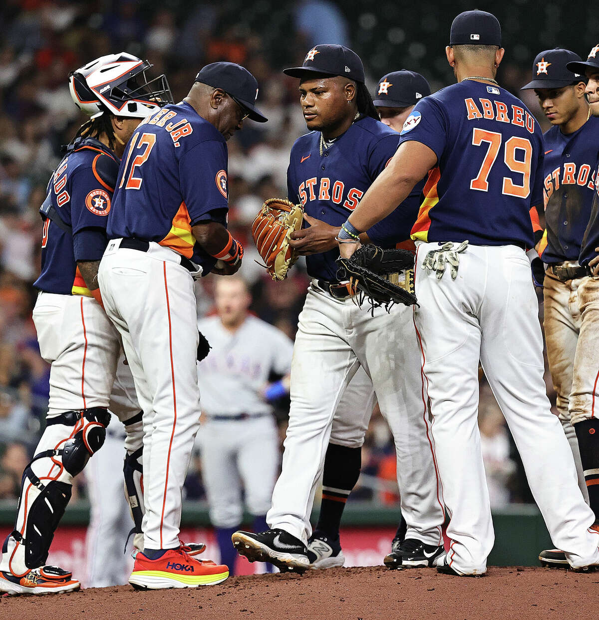 Houston Astros: Texas Rangers avoid sweep with blowout in chippy game