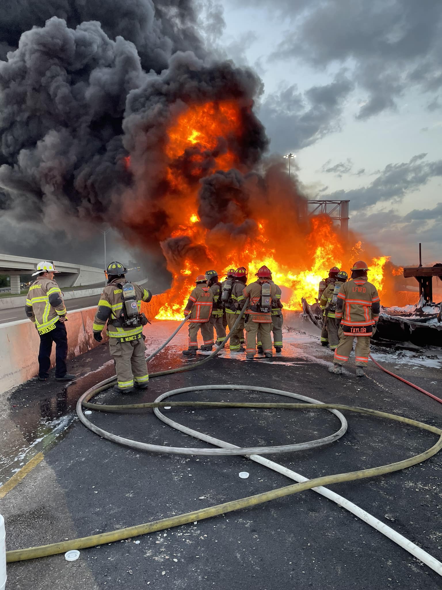 Fuel tanker explodes on Brownsville highway, killing driver