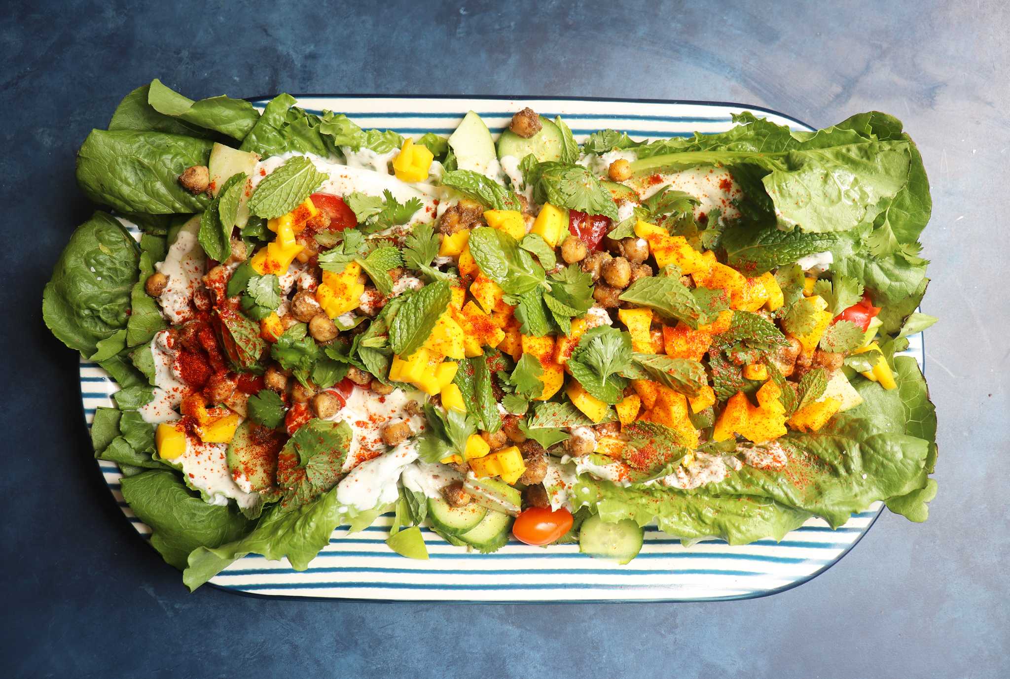Recipe This garbanzo chaat salad uses mangoes from Mexico