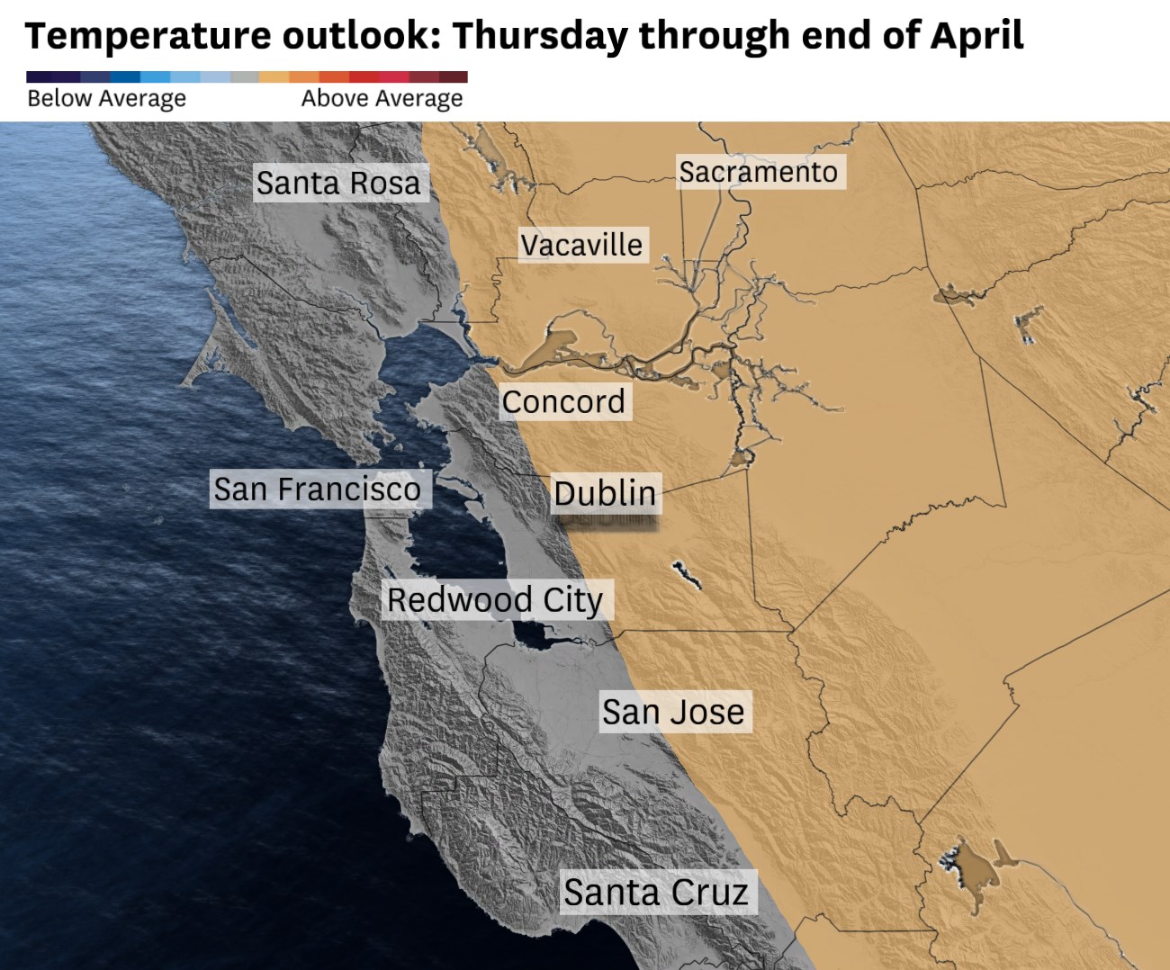 Warm-up begins for the Bay Area — here's where it'll warm the fastest - Vimarsana News