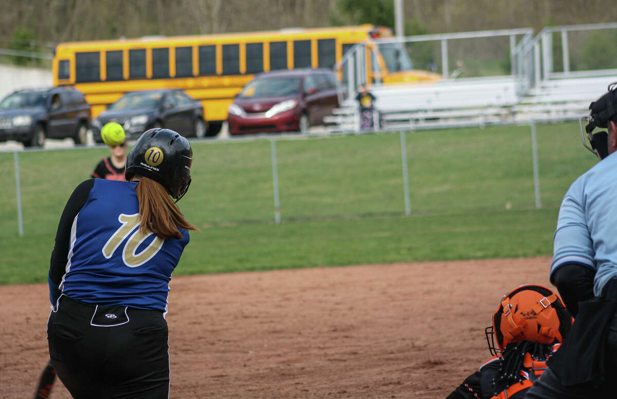 Photos Onekama softball splits doubleheader with Ludington