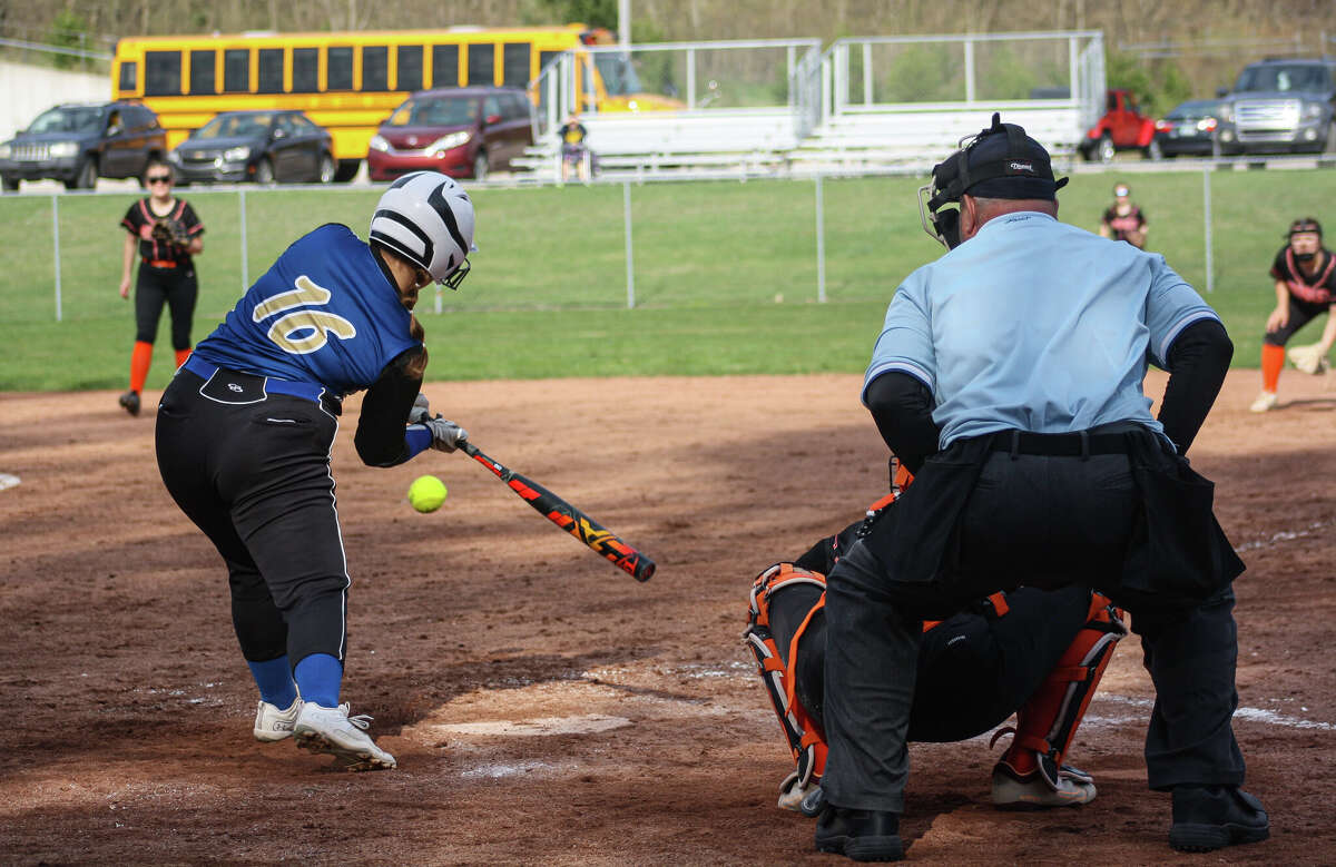 Photos Onekama softball splits doubleheader with Ludington