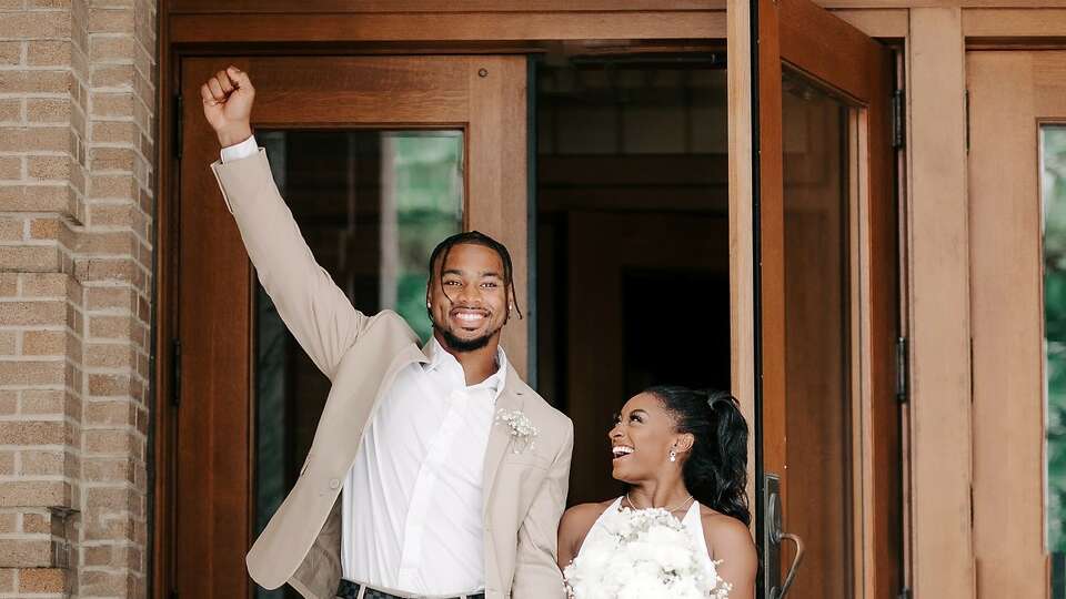 Olympic gymnast Simone Biles and Houston Texans' player Jonathan Owens were married on Saturday, April 22, 2023. 