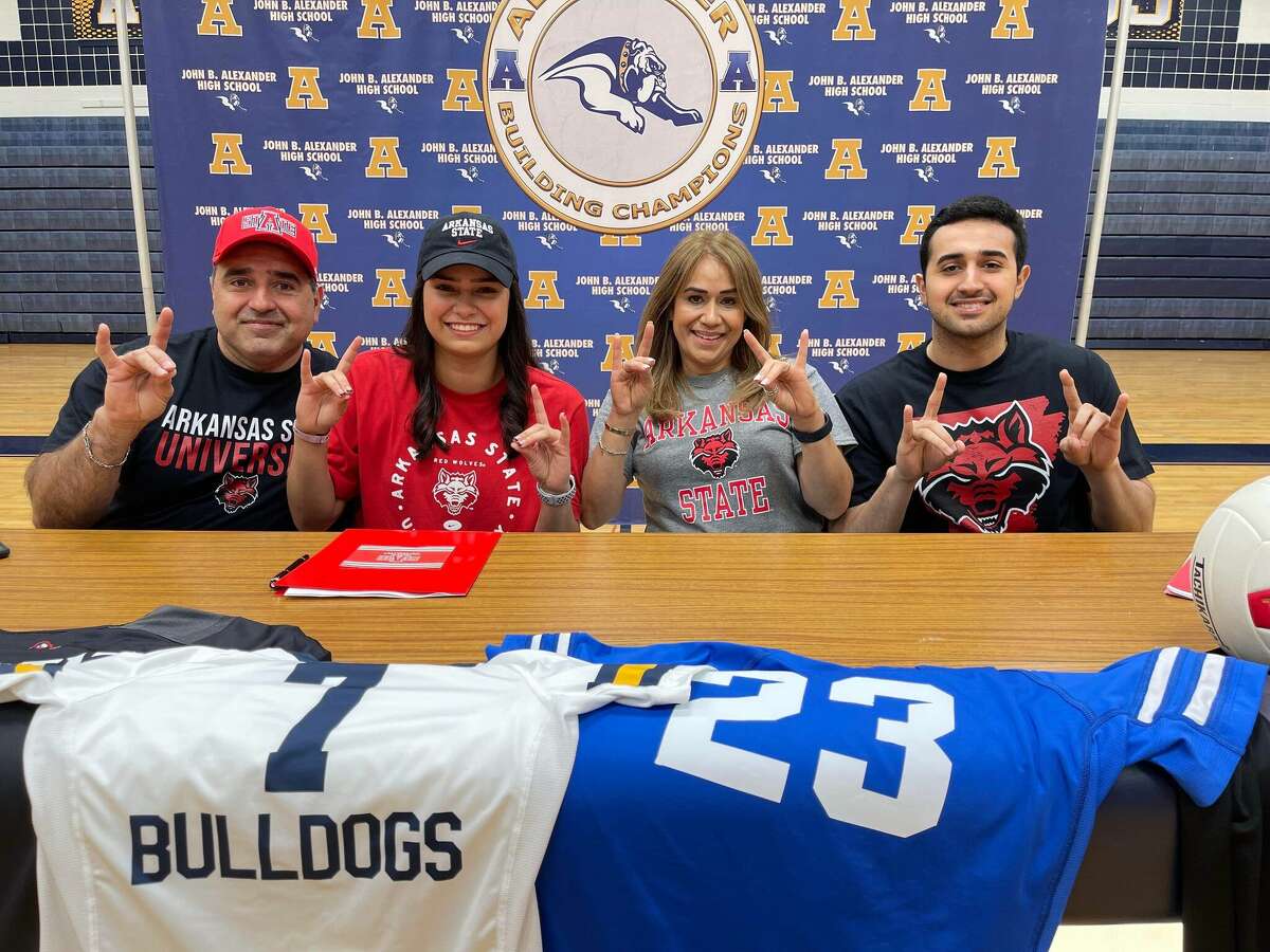 Alexander's Valeria Ortiz signed with Arkansas State this past Tuesday to play volleyball.