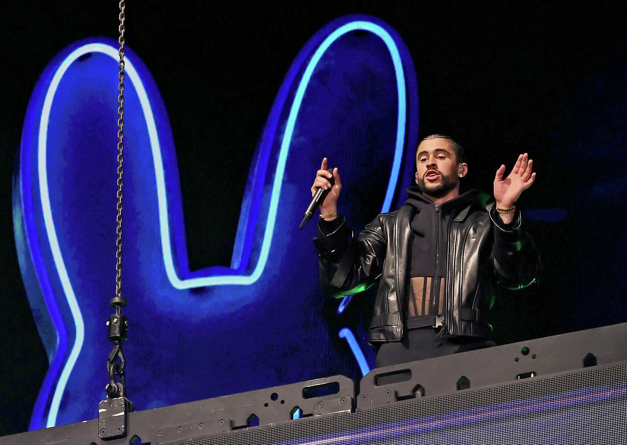 Bad Bunny showcases guest Grupo Frontera for Coachella Weekend 2