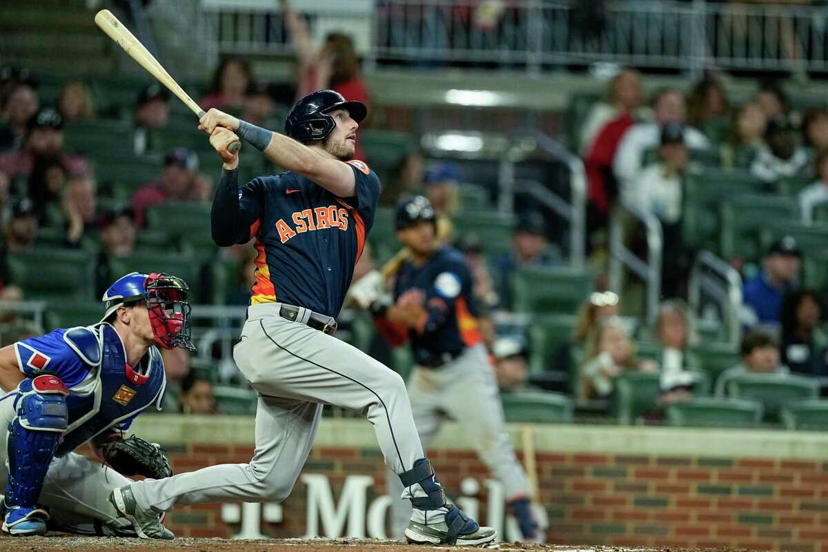 Yordan Alvarez of the Houston Astros hits a three-run home run News  Photo - Getty Images