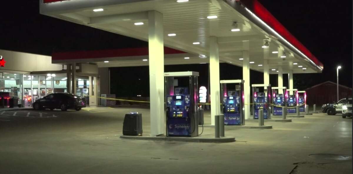 Gas station shooting Driver shot while baby is in the car