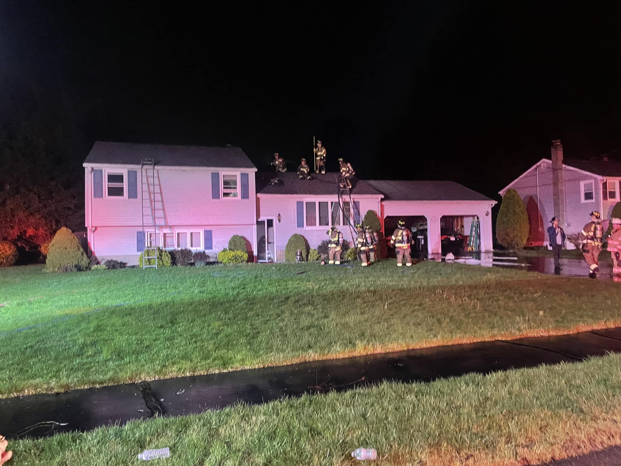 Officials North Haven home struck by lightning, damaged by fire