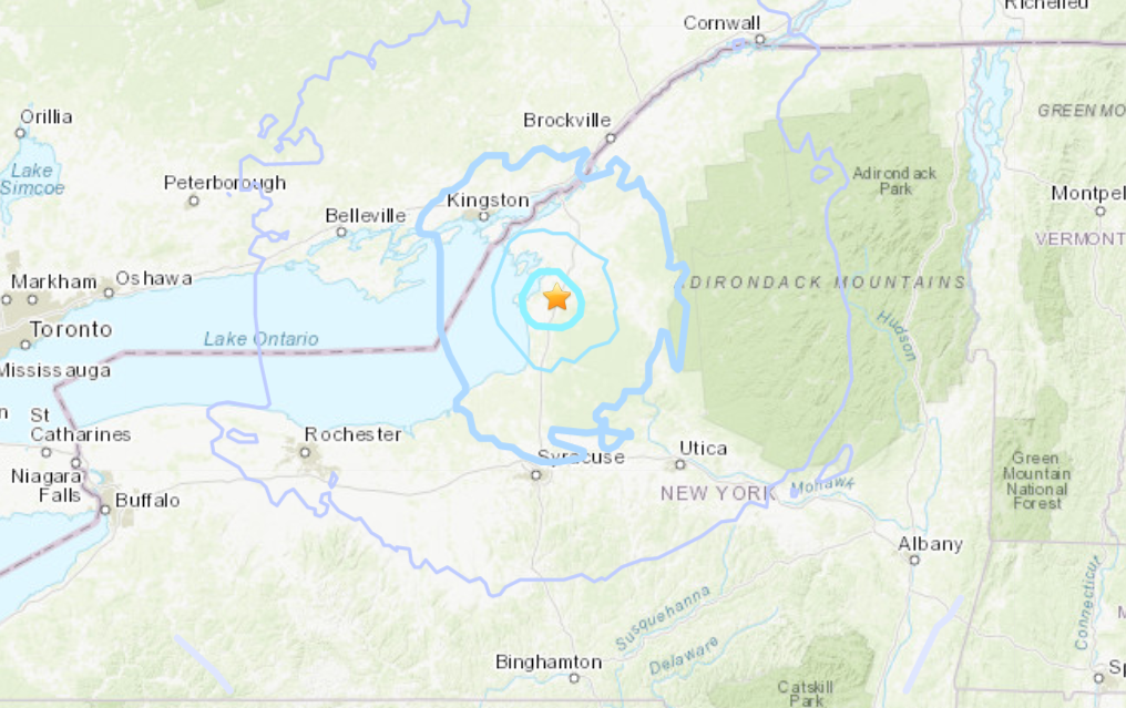 3.6 magnitude earthquake shakes upstate New York