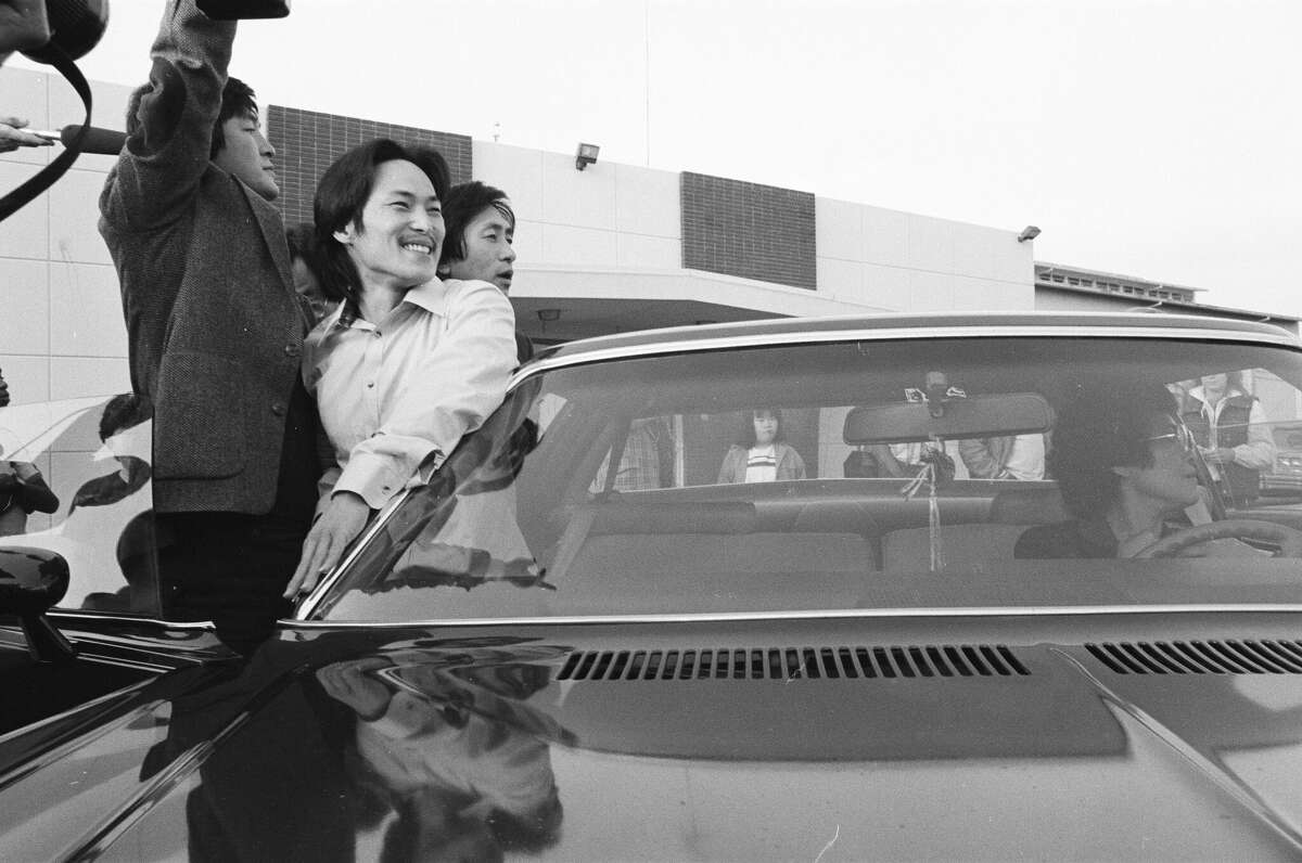 Chol Soo Lee on the day of his release.