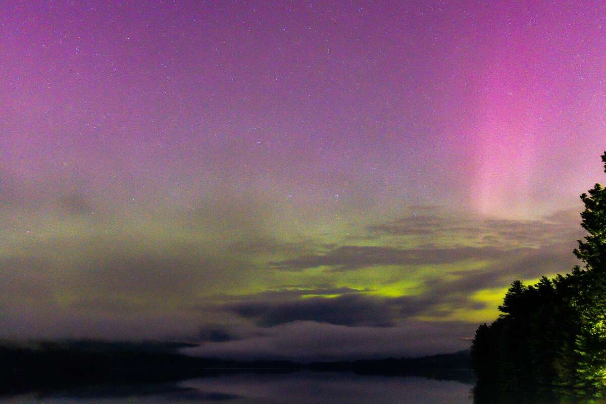 The Northern Lights were visible over parts of CT on Sunday night