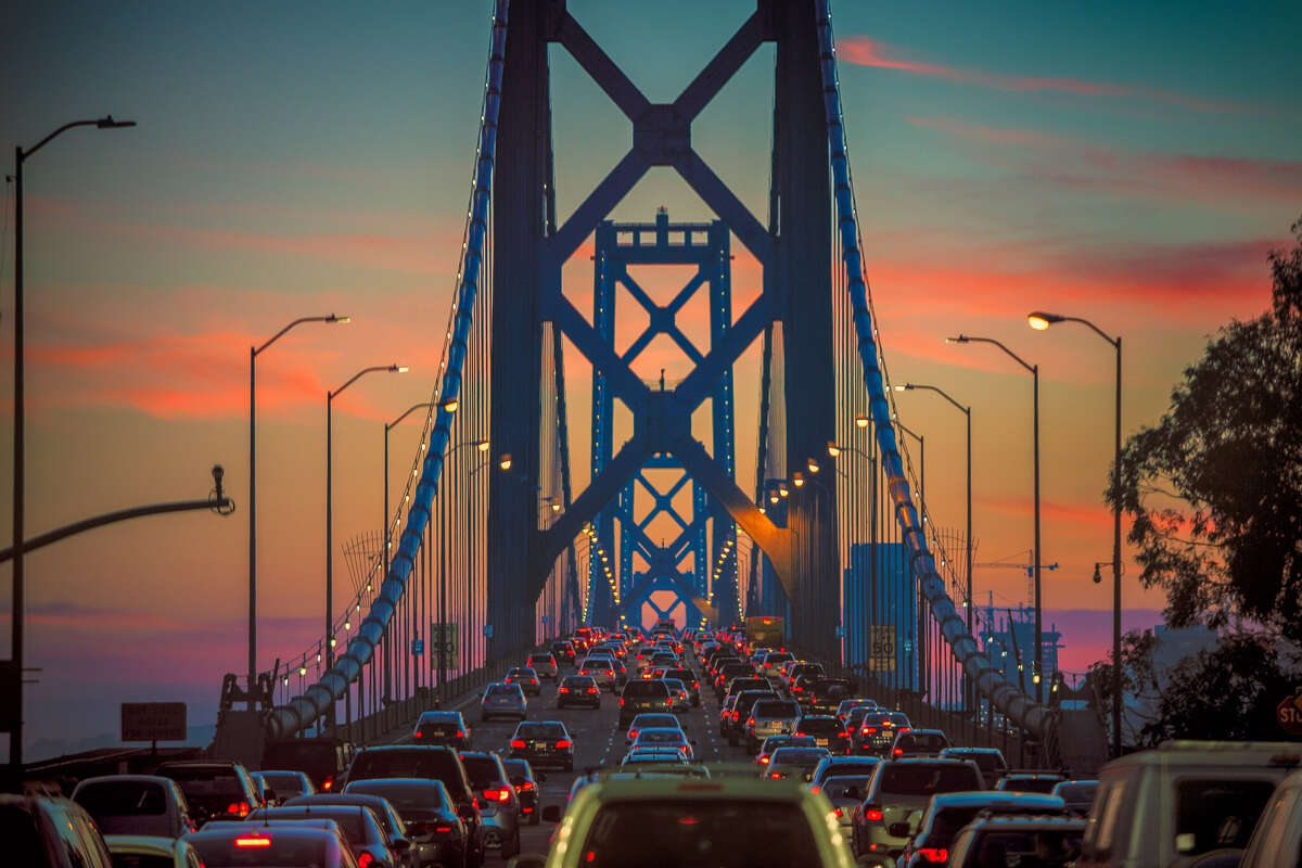 Being caught in rush hour traffic, like here on the Bay Bridge, is a powerful incentive to use the Bay Area's public transit system. 