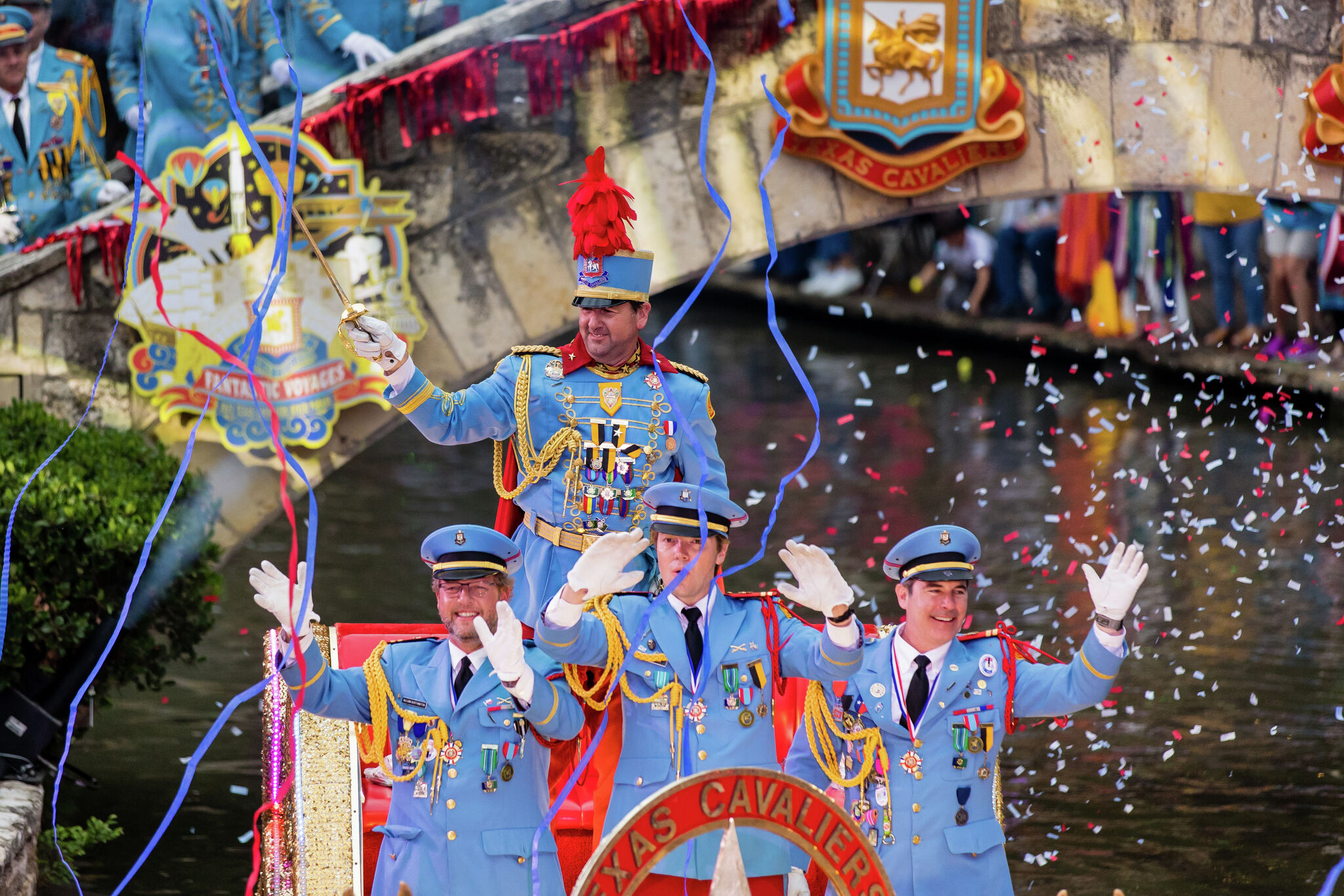 Photos from the Texas Cavaliers River Parade at Fiesta San Antonio