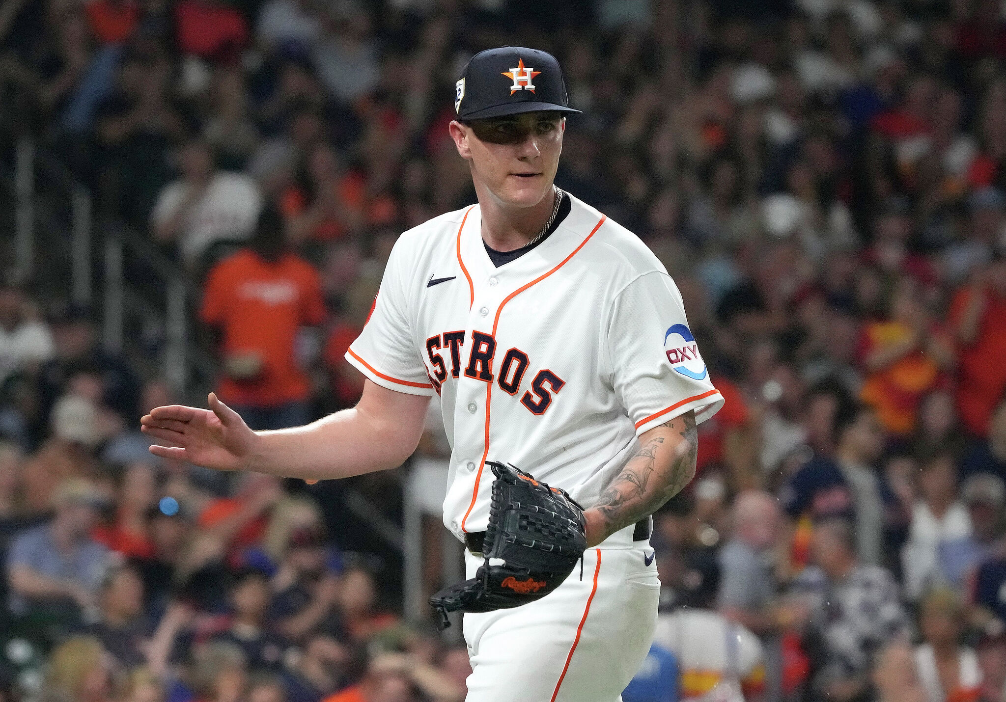Houston Astros' Hunter Brown wins vs. Rangers in MLB debut