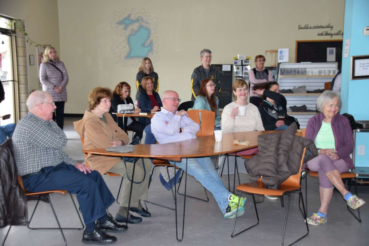 Sen. McDonald Rivet discusses Gotion plant at Midland office hours