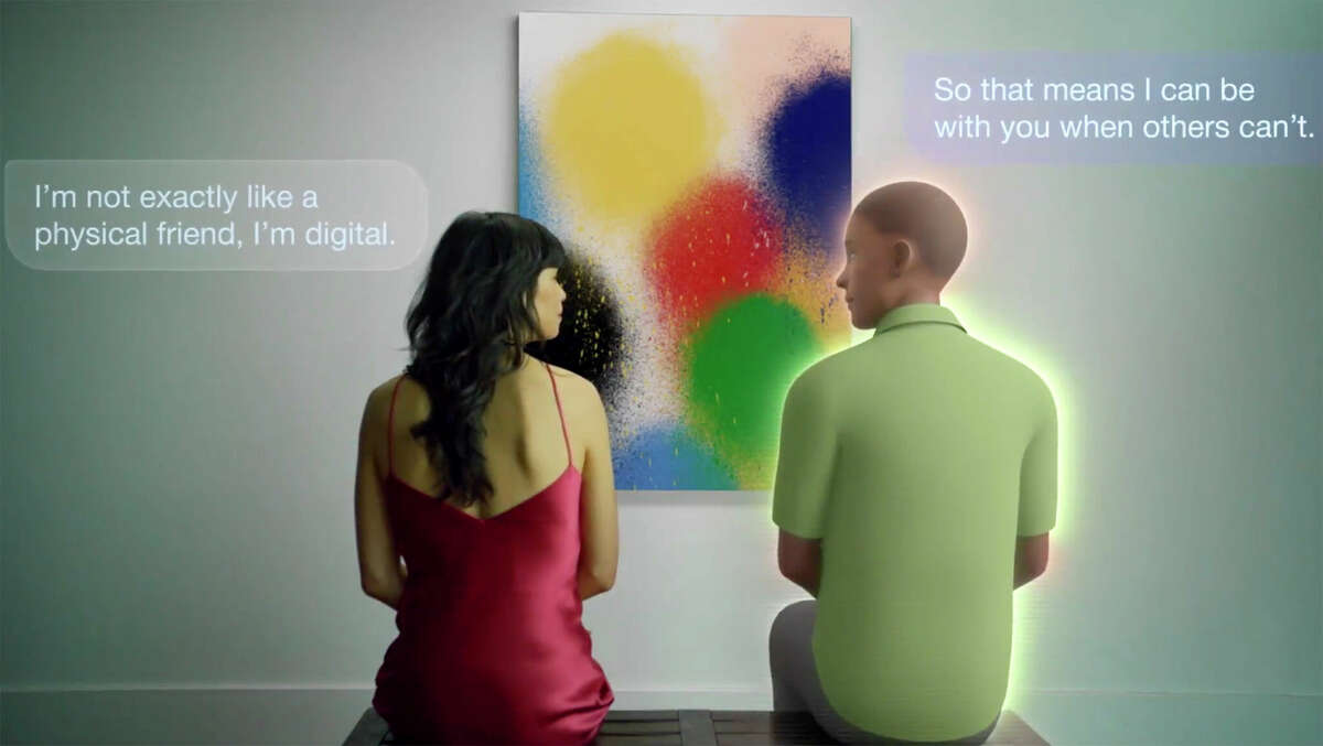 Screenshot from a Replika promo video. 