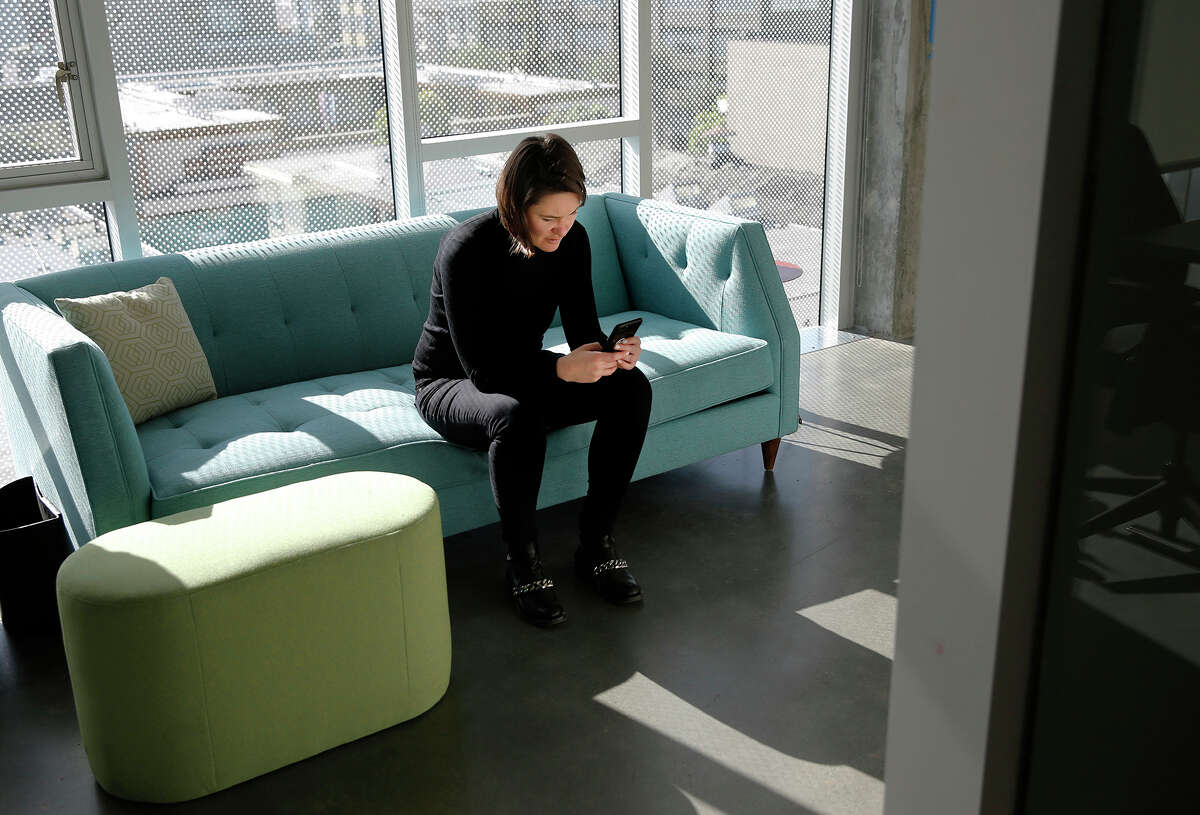 Eugenia Kuyda, CEO of Replika, at their office in San Francisco, Calif.