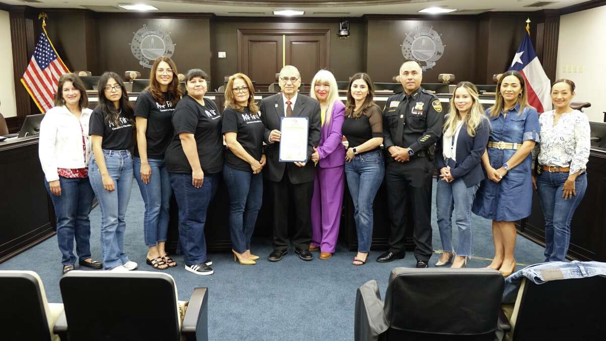 City of Laredo leaders, along with local advocates for sexual assault victims, gathered Wednesday at City Hall to proclaim April 26 Denim Day in honor of Sexual Assault Awareness month. 