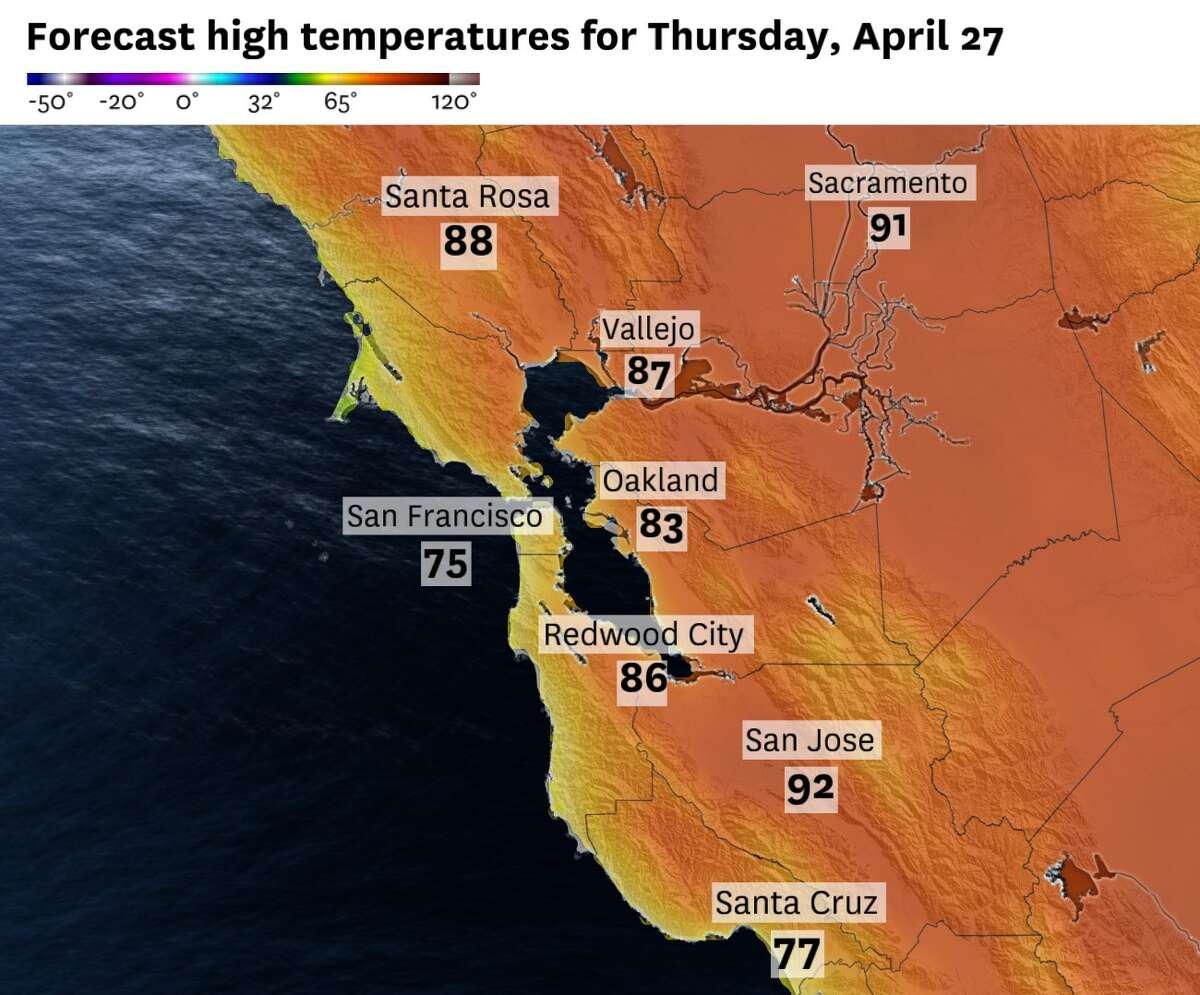 This Bay Area city has the highest chance of breaking a record high