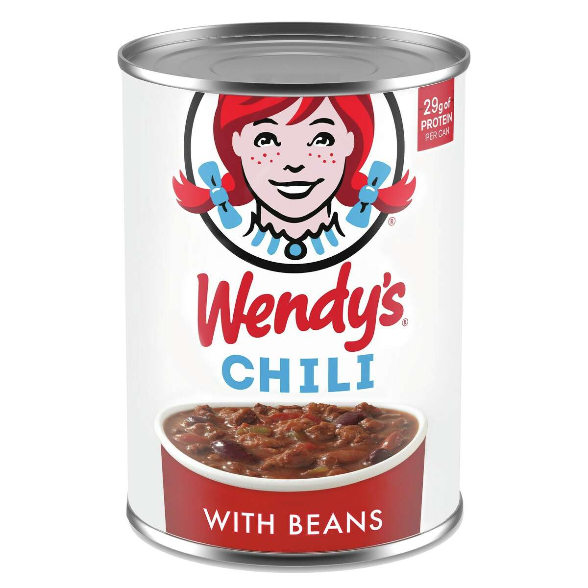 Wendy's Chili with beans will be sold in grocery stores later this spring.
