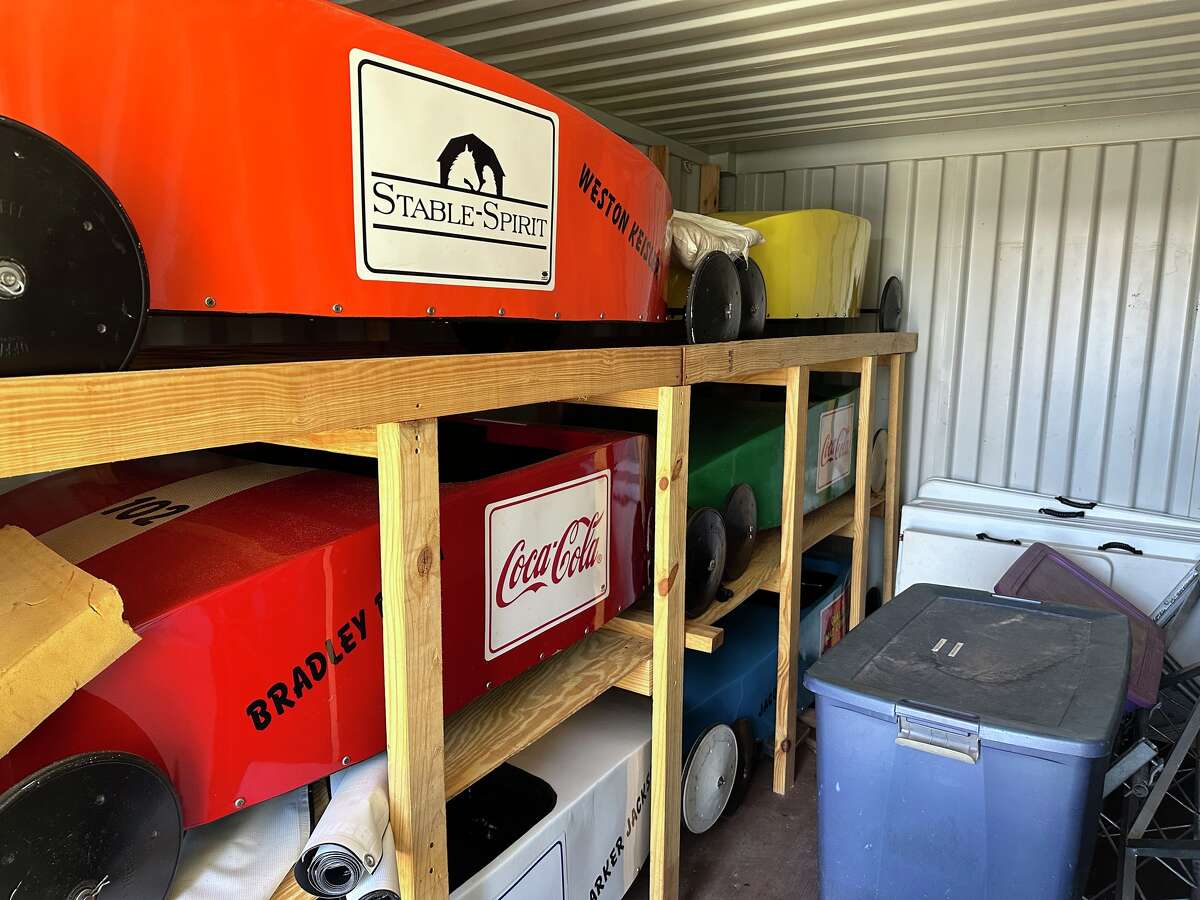 The Spindletop Rotary Club of Beaumont on Saturday will host a garage sale for its Soap Box Derby items.