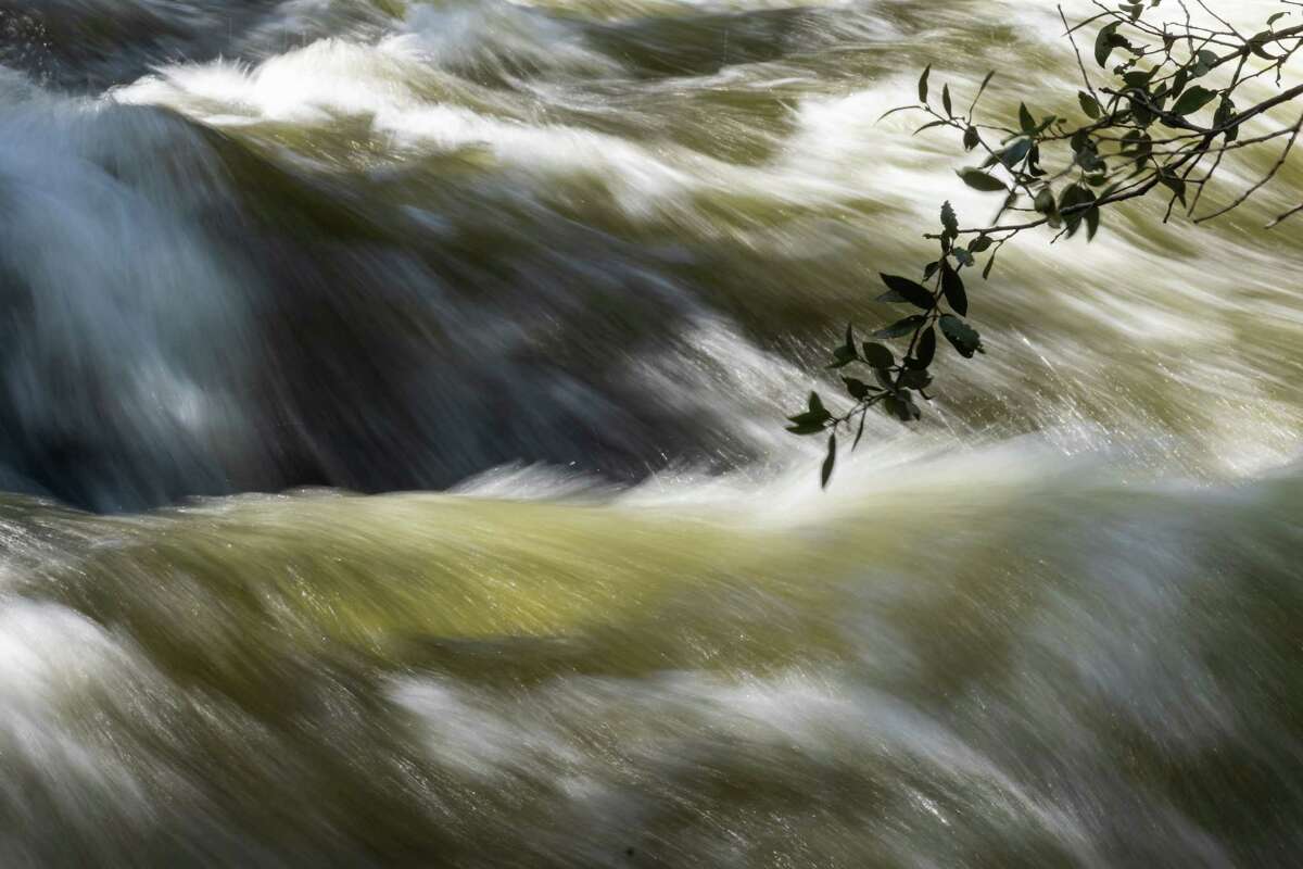 The Merced River flows through Yosemite National Park’s Happy Isle area on Thursday.