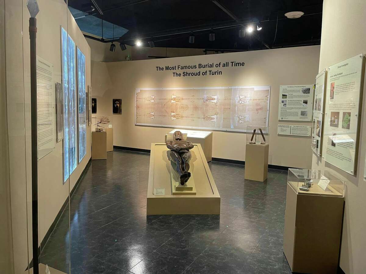Shroud of Turin replica at National Museum of Funeral History