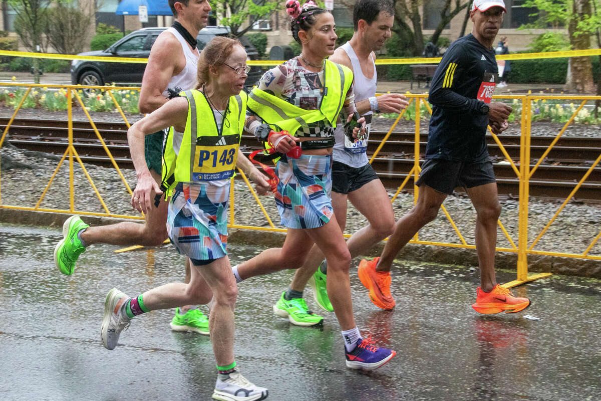 Story photo for Legally blind Houstonian finishes 2nd in Boston Marathon division