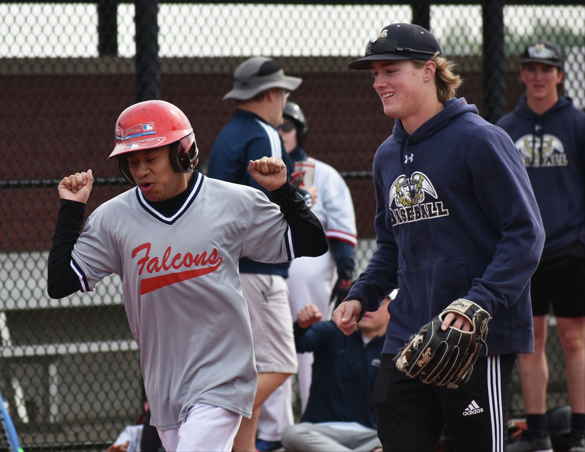 Father McGivney volunteers at St. Louis Challenger Baseball game