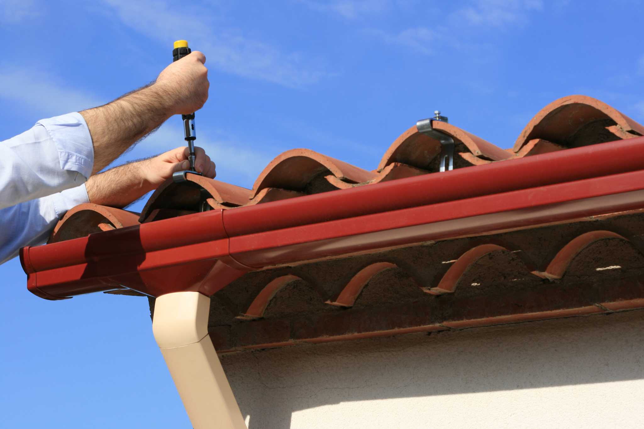 Connecting Two Downspouts Together