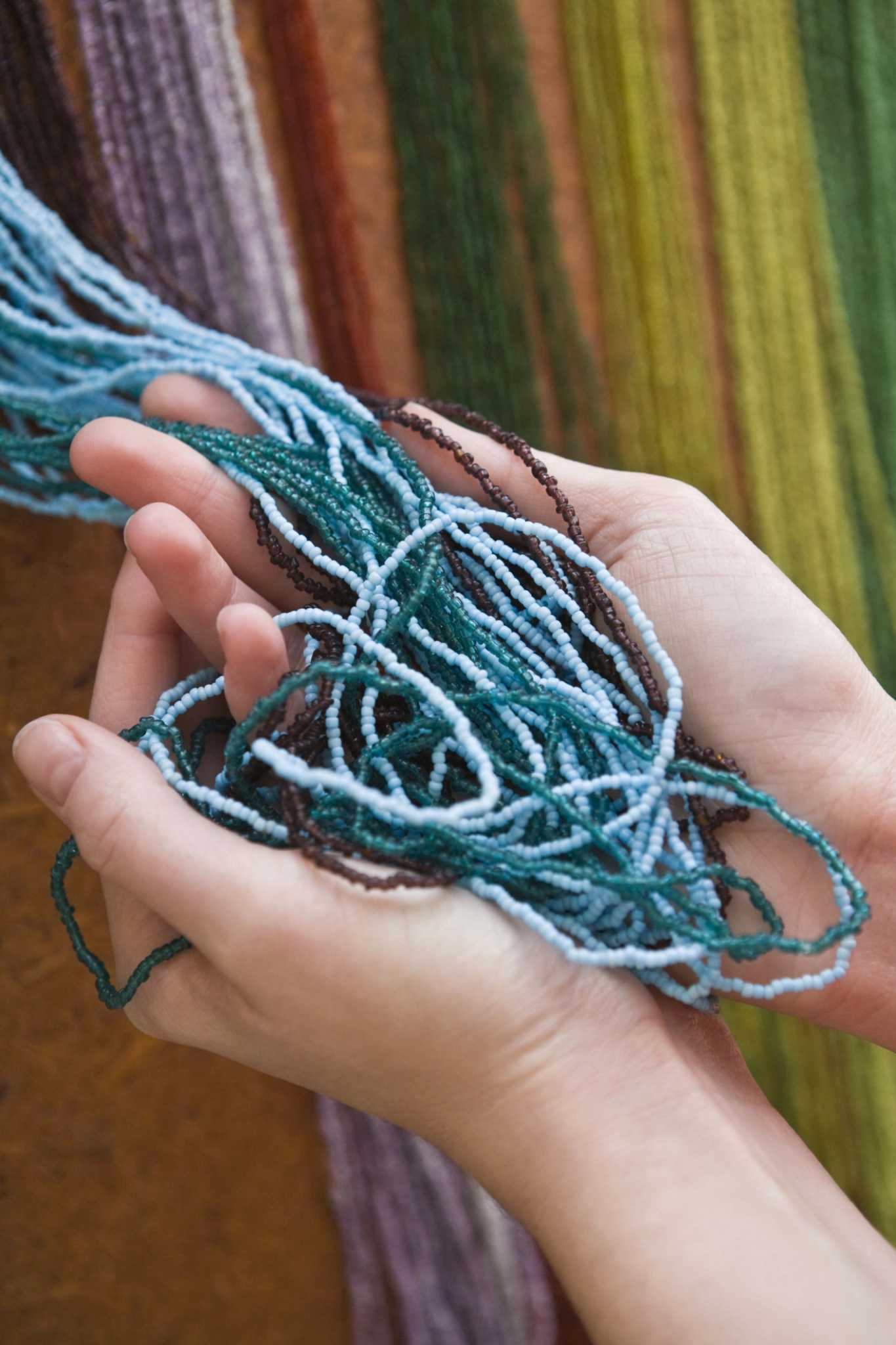 How to Decorate Fabric With Seed Beads