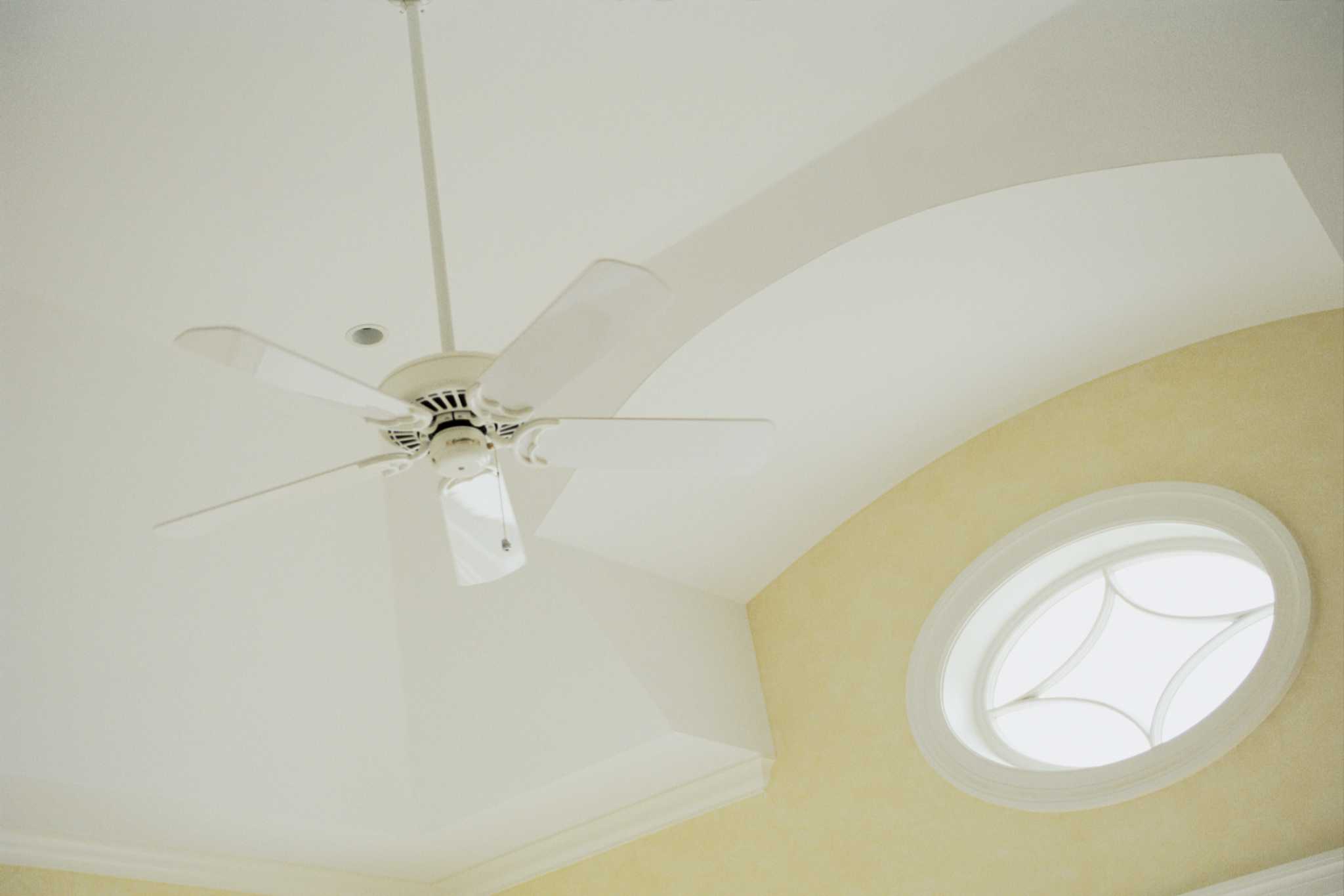 Flush Mount Ceiling Fan On Sloped Shelly Lighting