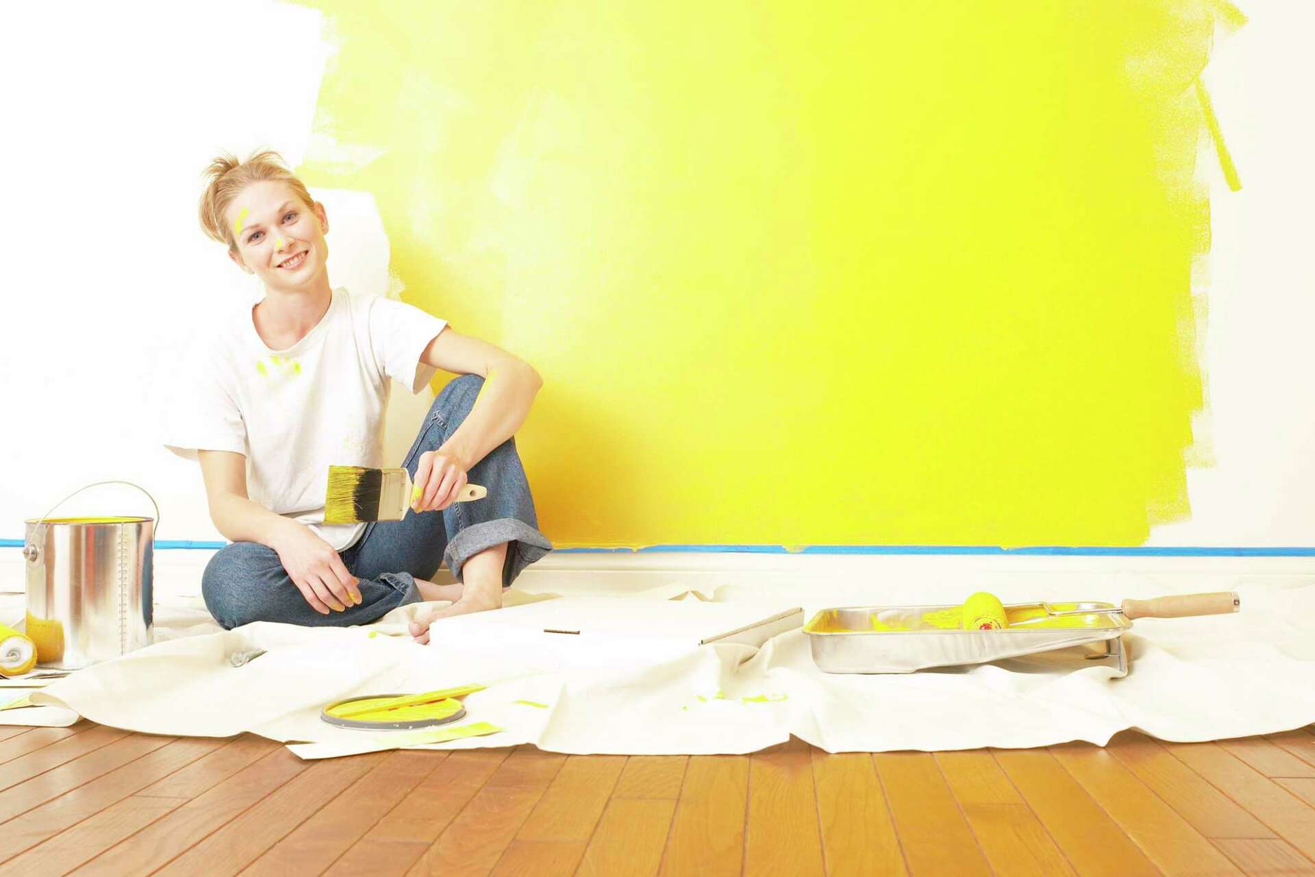How to Paint Over Bright Yellow Walls